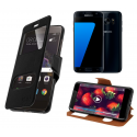 HOUSSE ETUI FOLIO SAMSUNG Galaxy S7 (Noir)