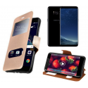 HOUSSE ETUI FOLIO SAMSUNG Galaxy S8 Plus (Doré)