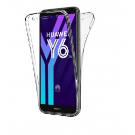 New&Teck® Coque Huawei Y6 2018 – Protection intégrale Avant + arrière en Rigide, Housse Etui Tactile 360 degré