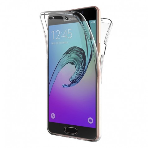 Coque 360 Degré Samsung Galaxy A5 2016 – Protection intégrale Avant + Arrière en Rigide, Housse Etui Tactile 360 degré