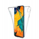 Coque 360 Degré Samsung Galaxy A20/A30 – Protection en Rigide, Housse Etui Tactile 360 degré – Antichoc, Transparent