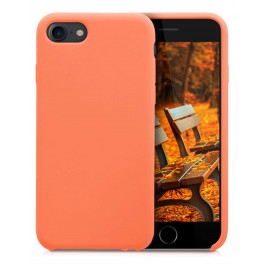 Coque iPhone 7G/8G en Silicone Liquide Anti-Rayure Papaye
