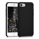 Coque iPhone 7G/8G Plus en Silicone Liquide Anti-Rayure Noir