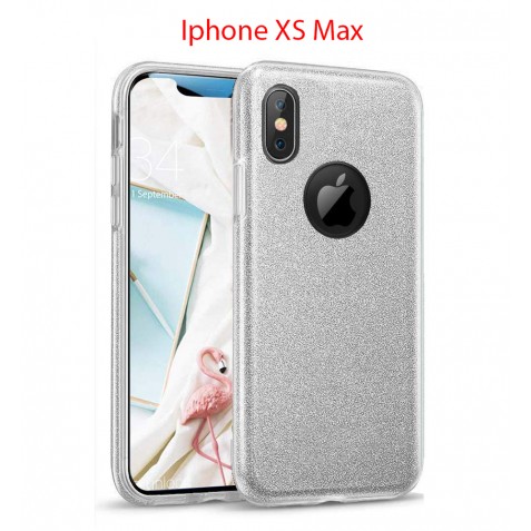 Coque Paillette iPhone Xs Max en Silicone avec Strass brillant