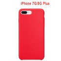 Coque iPhone 7G/8G Plus en Silicone Fin et Mince Rouge
