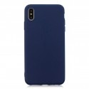 Coque iPhone X/XS en Silicone Fin et Mince Bleu