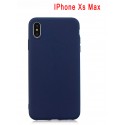 Coque iPhone Xs Max en Silicone Fin et Mince Bleu