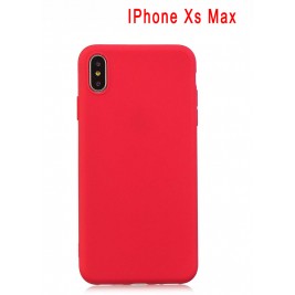 Coque iPhone Xs Max en Silicone Fin et Mince Rouge