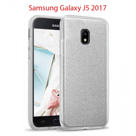 Coque Samsung Galaxy J5 2017 Paillette en Silicone avec Strass brillant