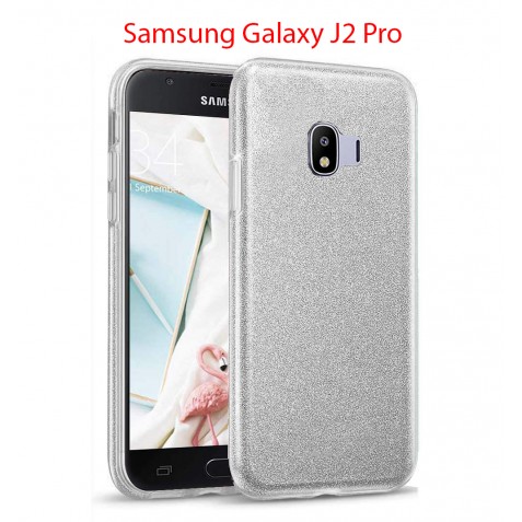 Coque Samsung Galaxy J2 Pro Paillette en Silicone avec Strass brillant