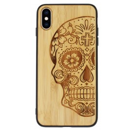 coque iphone xr silicone bois
