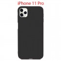 Coque iPhone 11 Pro en Silicone Fin et Mince Noir