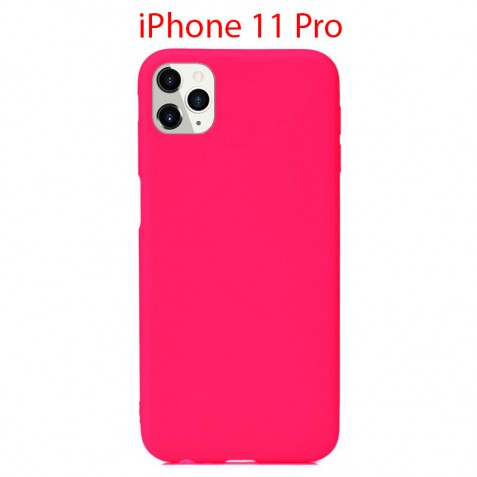 Coque iPhone 11 Pro en Silicone Fin et Mince Rose Flusha