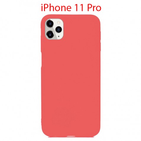 Coque iPhone 11 Pro en Silicone Fin et Mince Rose