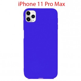 Coque iPhone 11 Pro Max en Silicone Fin et Mince Bleu