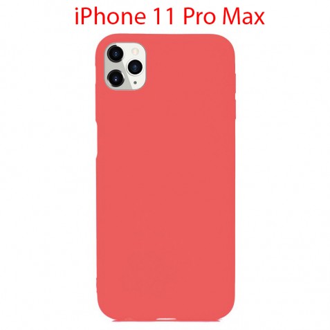 Coque iPhone 11 Pro Max en Silicone Fin et Mince Rose